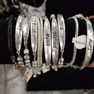 Silver hooked Bracelet